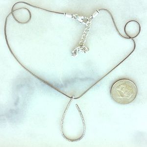 🖤Brighton Pave Hoop Pendant Necklace🖤